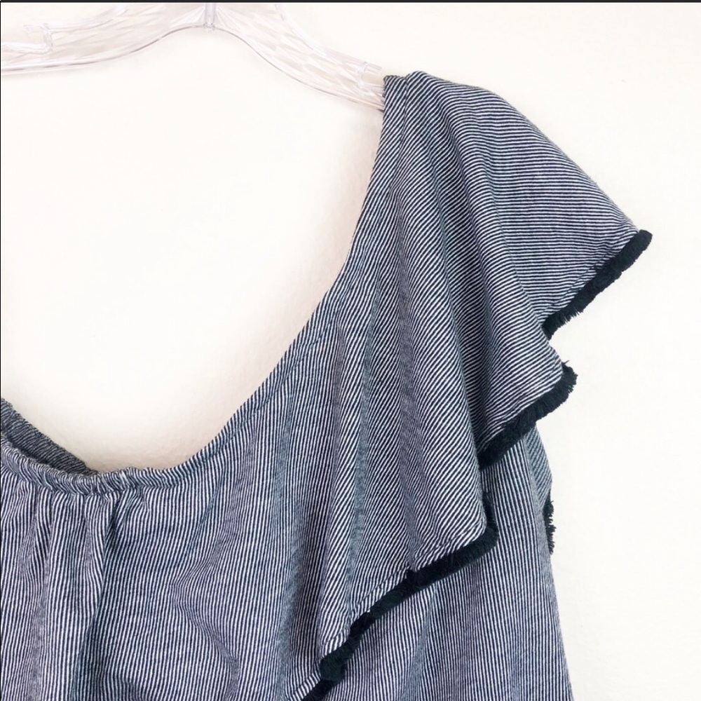 Loft Off One Shoulder Ruffle Top🥳 - Picture 3 of 4